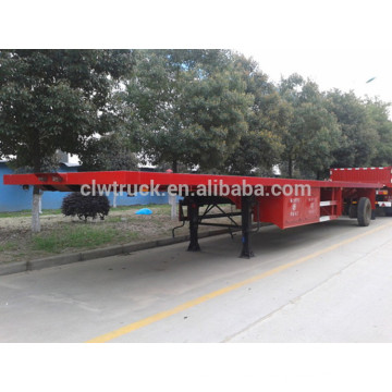 2015 hot selling flat bed semi trailer,tri-axle low bed semi trailer